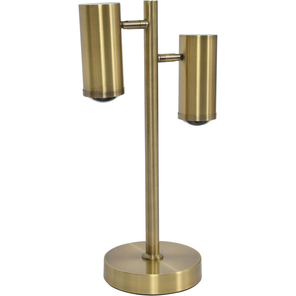 Stukely Double Light Desk Lamp by Libra