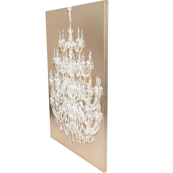 Chandelier Gold Foiled Canvas Wall Art 140x100cm by Libra, image 2