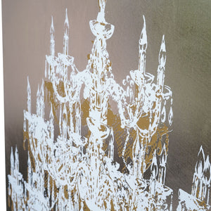 Chandelier Gold Foiled Canvas Wall Art 140x100cm by Libra, image 5