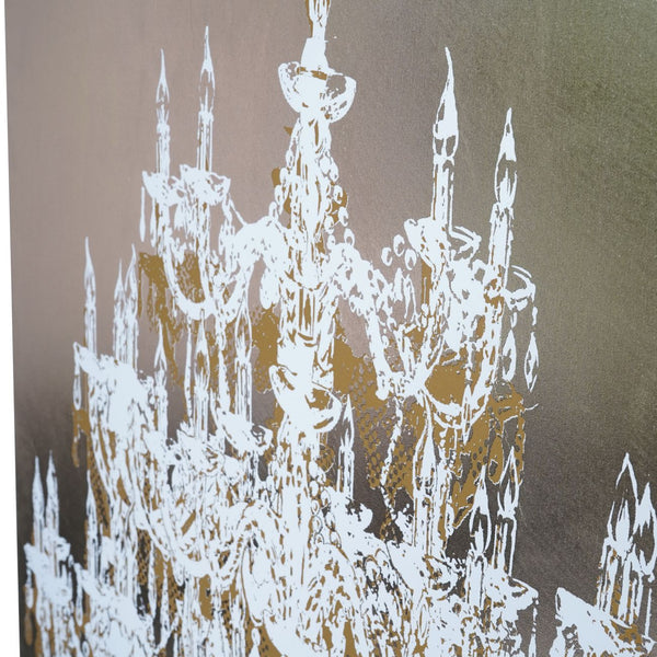 Chandelier Gold Foiled Canvas Wall Art 140x100cm by Libra, image 5