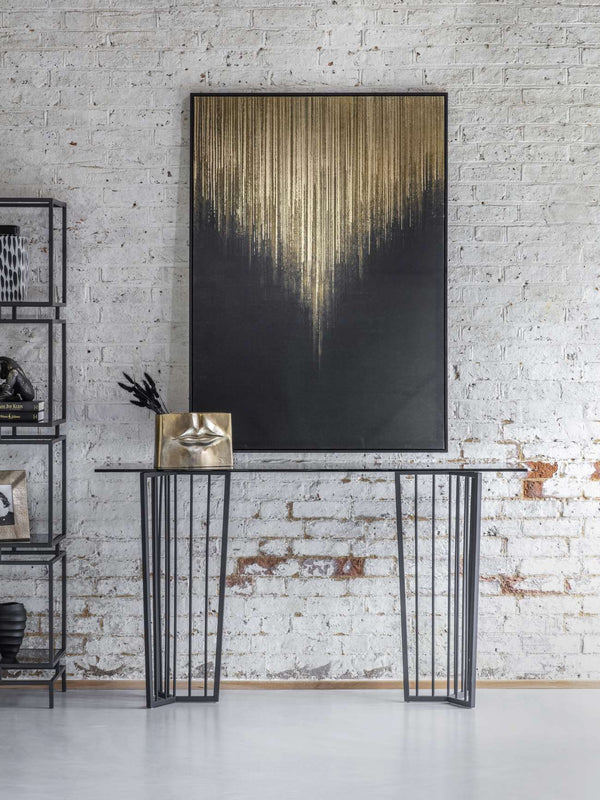 Golden Rain Foiled Framed Canvas Wall Art 140x100cm by Libra, image 6