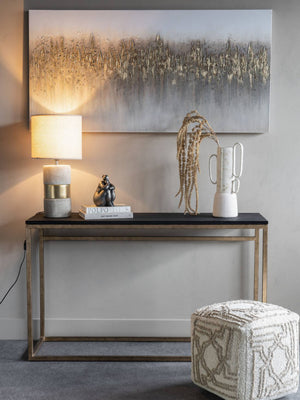 Abstract Golden Reeds Canvas Wall Art 150x75cm by Libra, image 7
