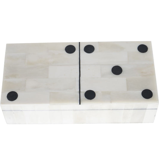 Chollerford Bone Inlay Dominoes Box