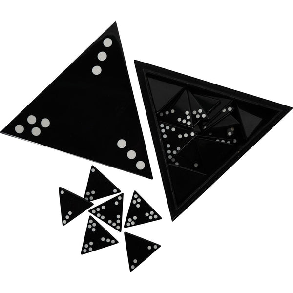 Triangular Dominoes Set in a Lidded Box by Libra, image 3