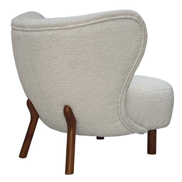 Lewis Wingback Occasional Chair in Cream Boucle by Libra, image 3