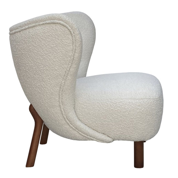 Lewis Wingback Occasional Chair in Cream Boucle by Libra, image 5