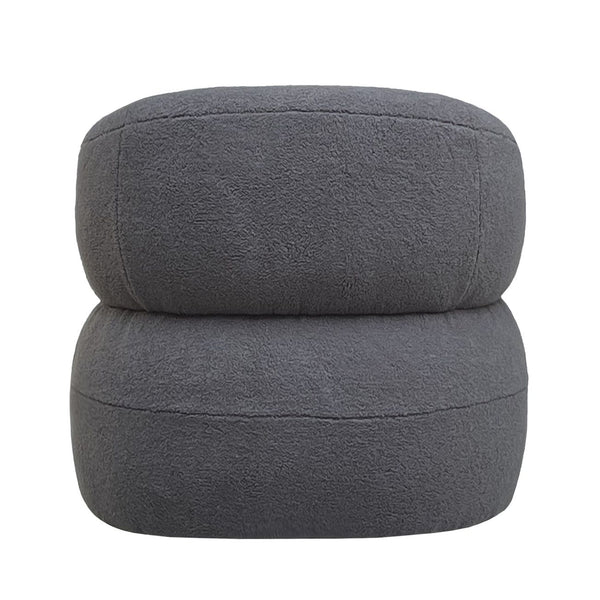 Luna Occasional Chair in Grey Boucle by Libra, image 4
