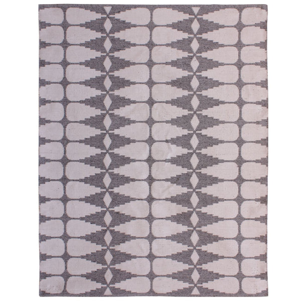 Ayudar Jacquard Woven Ivory, Grey & Charcoal 160x230cm PET Rug by Libra, image 2