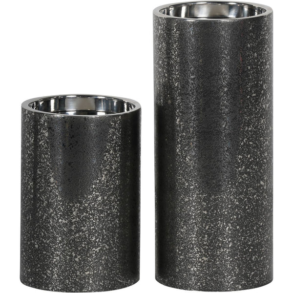 Dusky Finish Small Pillar Candle Holder 15cm by Libra, image 6