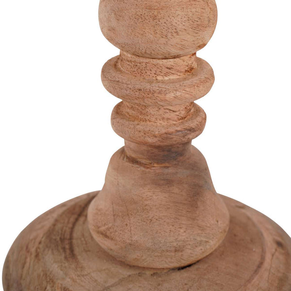 Hand Carved Wooden Finial Sculpture Large by Libra, image 3