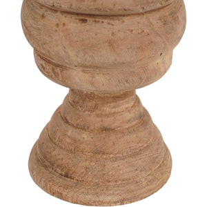 Hand Carved Wooden Finial Sculpture Small by Libra, image 4
