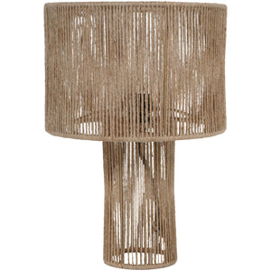Natrang Mini Jute Table Lamp with Shade by Libra