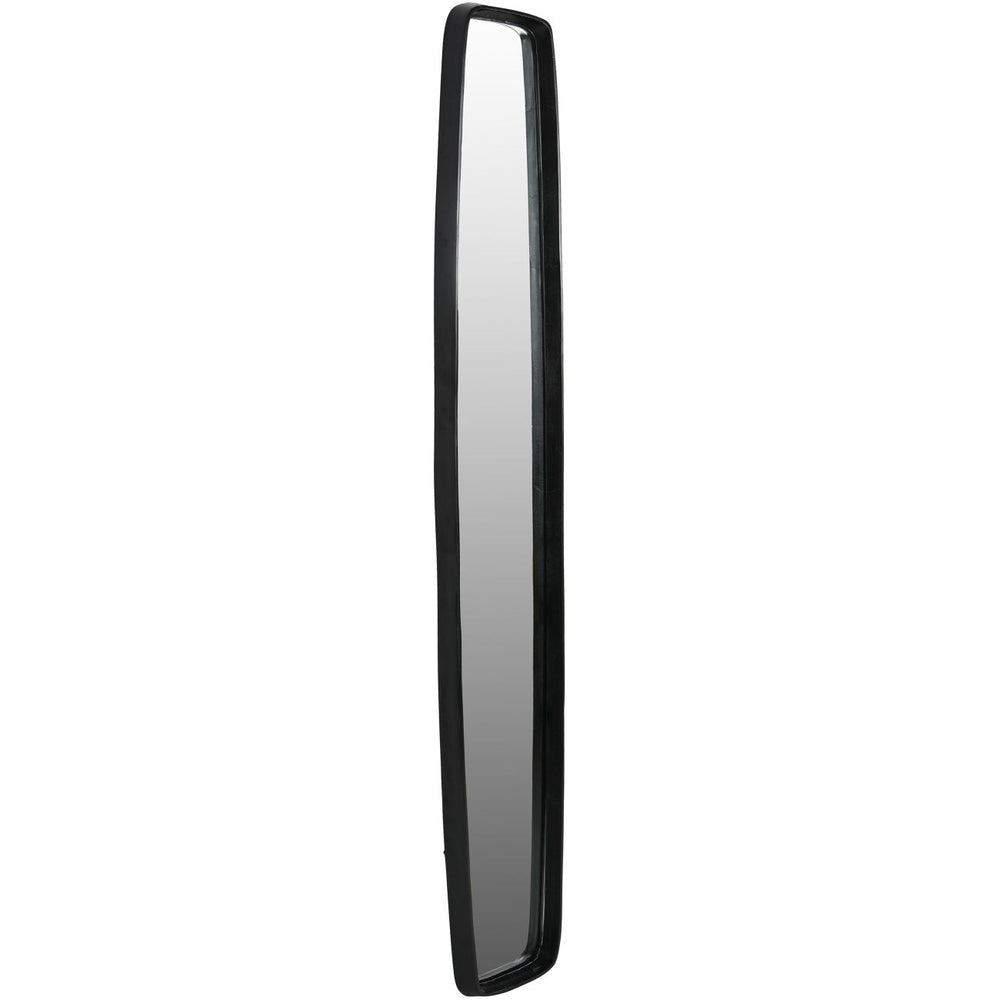 Lloyd Dark Graphite Textured Aluminium Skinny Mirror by Libra