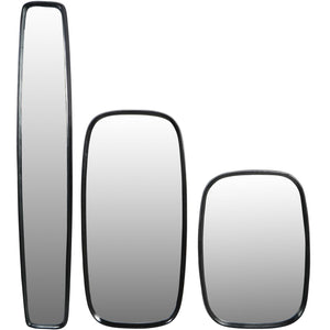 Lloyd Dark Graphite Textured Aluminium Skinny Mirror by Libra, image 6