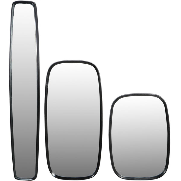 Lloyd Dark Graphite Textured Aluminium Skinny Mirror by Libra, image 6