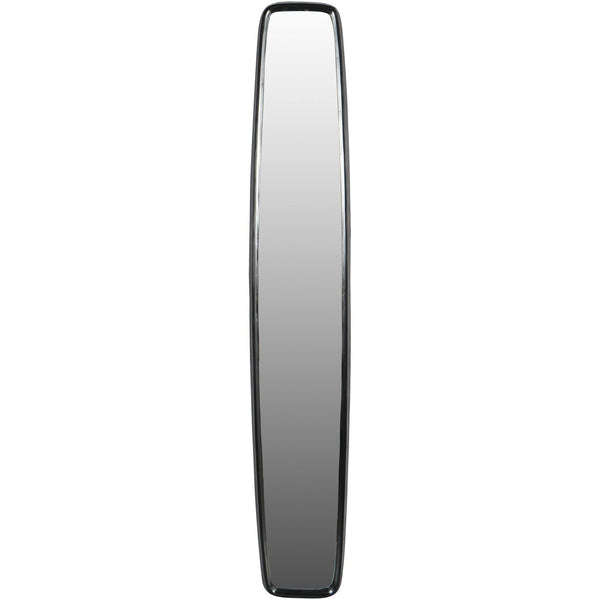 Lloyd Dark Graphite Textured Aluminium Skinny Mirror by Libra