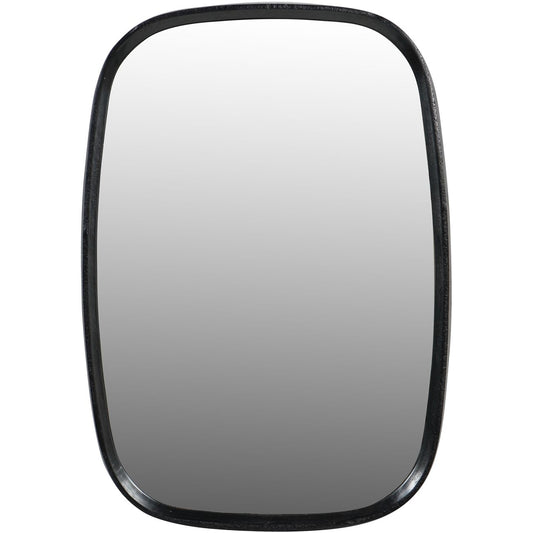 Lloyd Dark Graphite Textured Aluminium Mirror Small