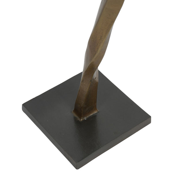 Charlie Textured Brass Aluminium Abstract Sculpture by Libra, image 4