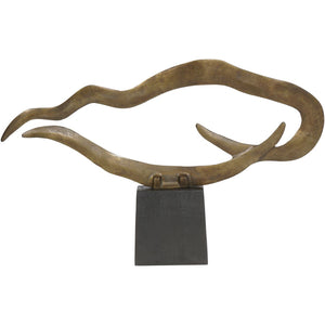 Isla Small Textured Brass Aluminium Abstract Sculpture by Libra, image 3