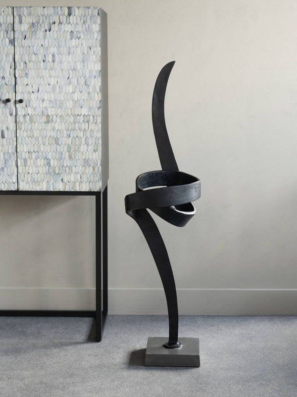 Joshua Textured Brass Aluminium Abstract Sculpture by Libra, image 6
