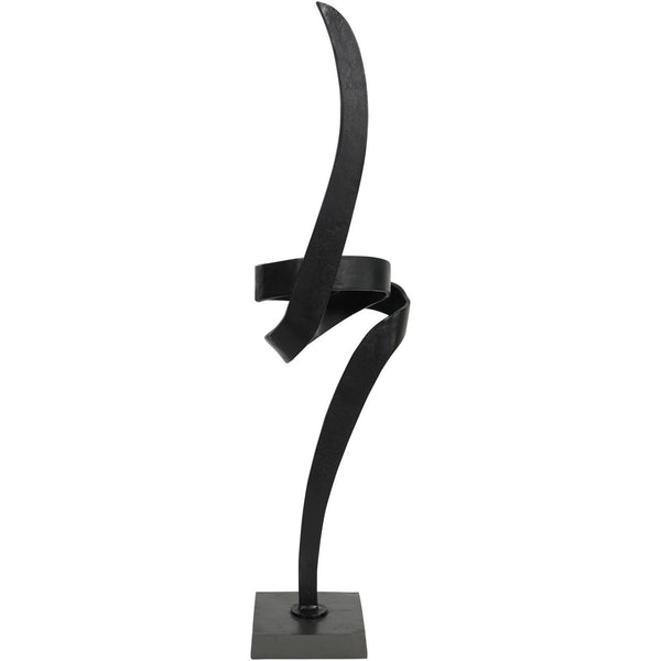 Joshua Textured Brass Aluminium Abstract Sculpture by Libra