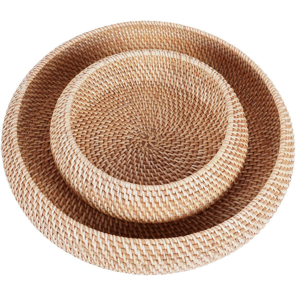 Halong Circular Set of Two Rattan Baskets by Libra, image 3