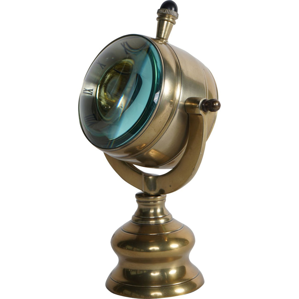 Columbia Antique Brass Finish Mantel Clock by Libra