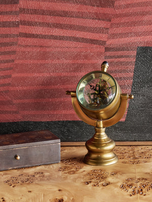 Columbia Antique Brass Finish Mantel Clock by Libra, image 5