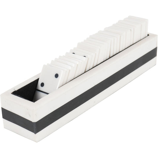 White and Black Domino Set