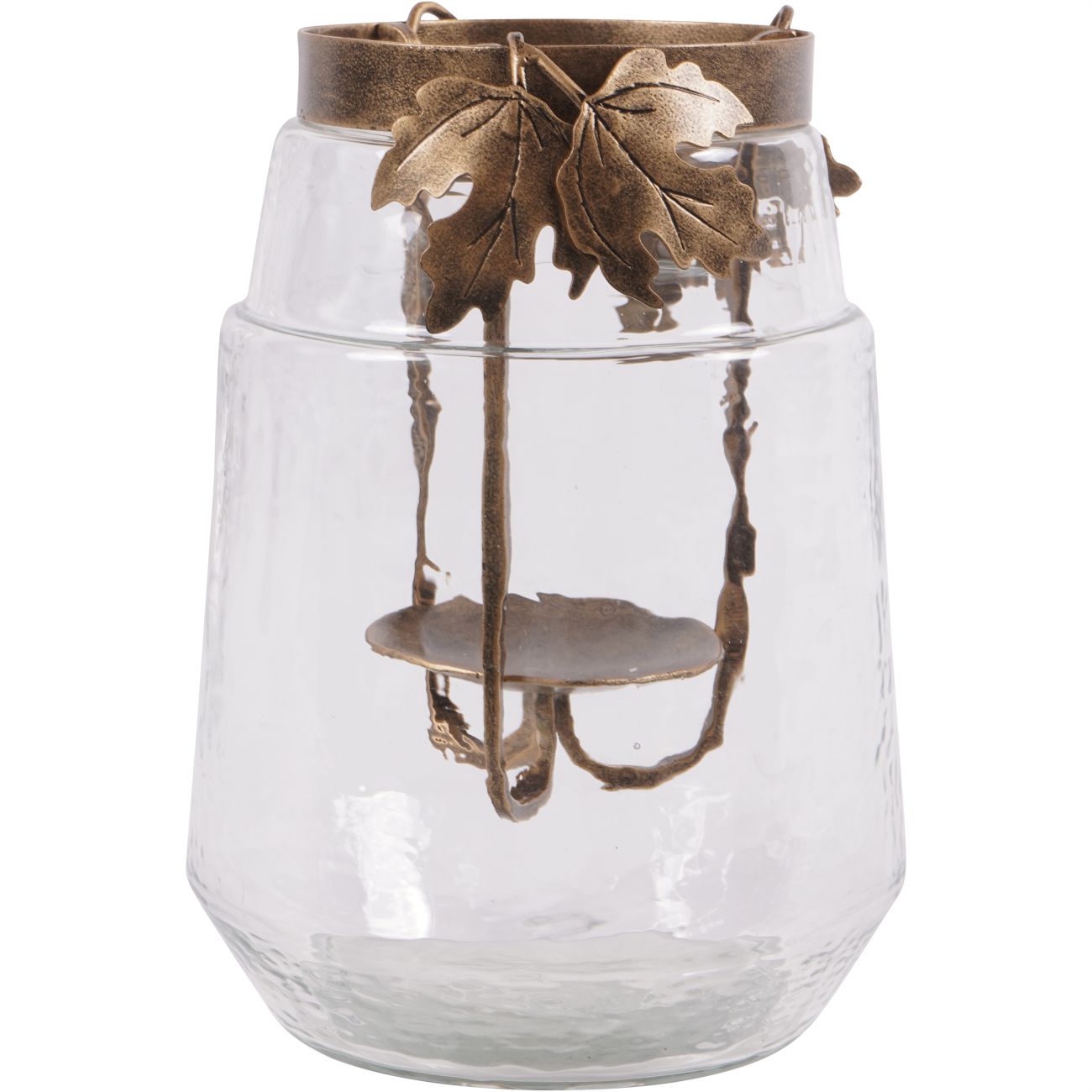 Laura Ashley Medium Leaf Bottle Hurricane