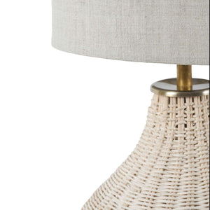 Natural Rattan Table Lamp with Drum Shade Large by Libra, image 3