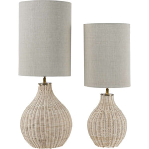 Natural Rattan Table Lamp with Drum Shade Large by Libra, image 7