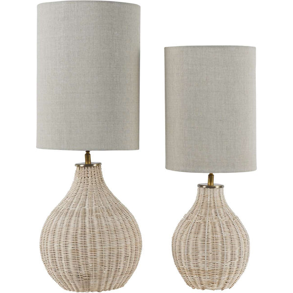 Natural Rattan Table Lamp with Drum Shade Large by Libra, image 7