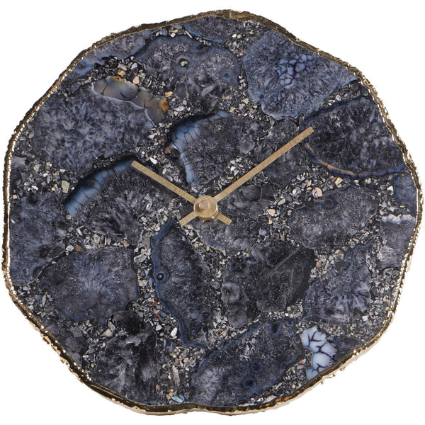 Smokey Agate Mantel Clock 20cm by Libra, image 2