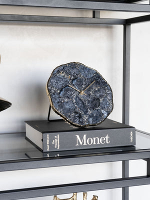 Smokey Agate Mantel Clock 20cm by Libra, image 6