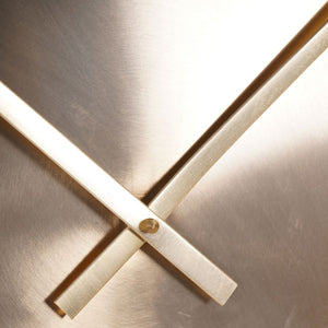 Santa Cruz Gold Metal Wall Clock 76cm by Libra, image 4