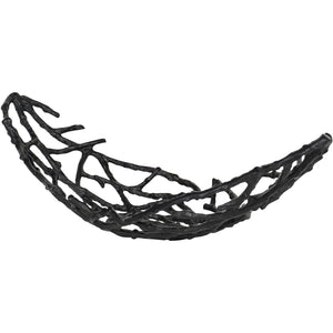 Twig Oval Bowl Black Small by Libra, image 2