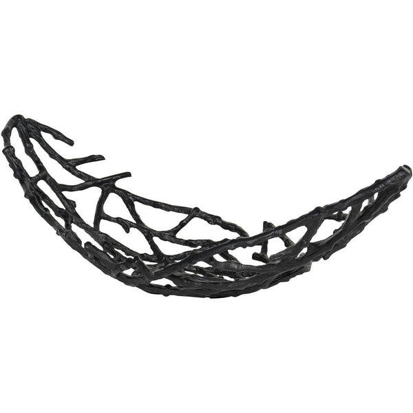 Twig Oval Bowl Black Small by Libra, image 2