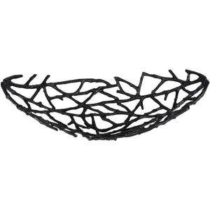 Twig Oval Bowl Black Small by Libra, image 3