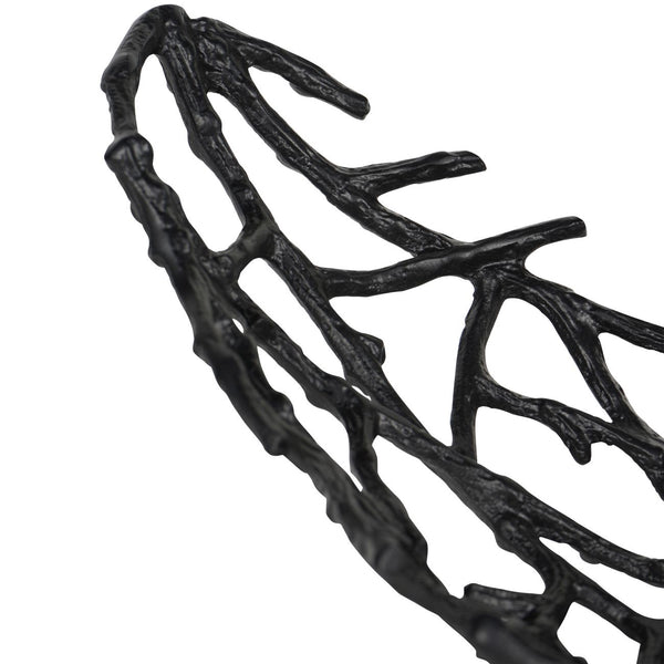 Twig Oval Bowl Black Small by Libra, image 4