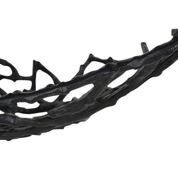 Twig Oval Bowl Black Small by Libra, image 5