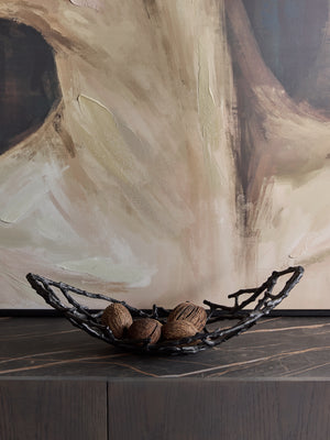 Twig Oval Bowl Black Small by Libra, image 8