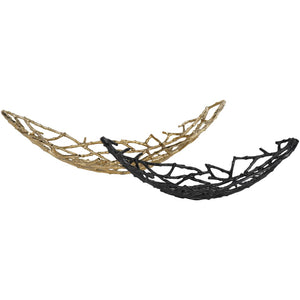 Twig Oval Bowl Black Small by Libra, image 7