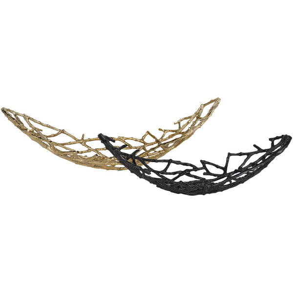 Twig Oval Bowl Black Small by Libra, image 7