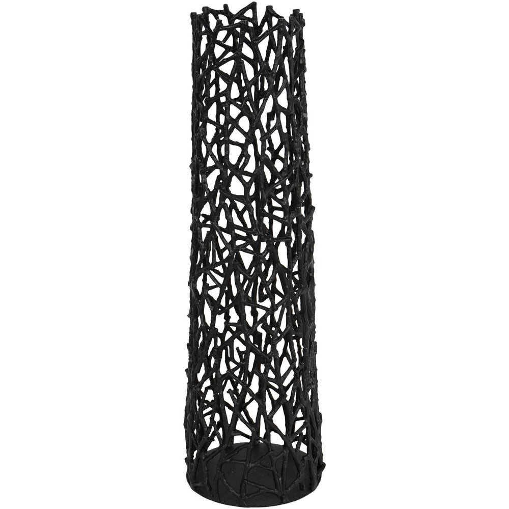 Twig Black Sculpture Vase Small by Libra