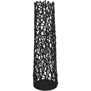 Twig Black Sculpture Vase Small by Libra, image 2