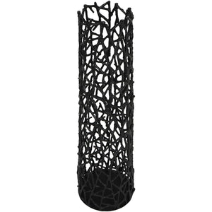 Twig Black Sculpture Vase Small by Libra, image 3