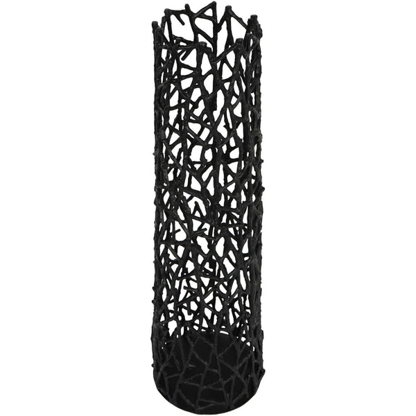 Twig Black Sculpture Vase Small by Libra, image 3