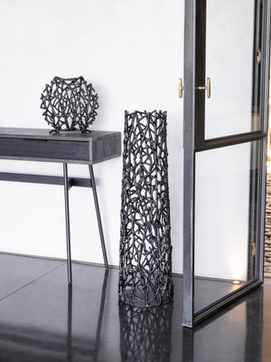 Twig Black Sculpture Vase Small by Libra, image 6