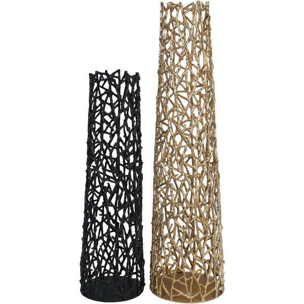 Twig Black Sculpture Vase Small by Libra, image 7